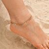 Vnox Bohemian Colorful Small Pendants Anklet For Women Girls Stainless Steel Thin Layered Chain Summer Jewelry Party Gift