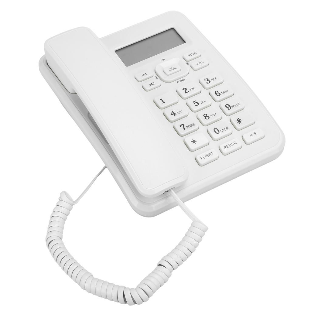 KXT6001CID Household Hotel Office Home Business Telephone Landline Phone Equipment White