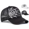 Unisex Spinnenweb Borduurwerk Baseball Net Petten Lente En Zomer Buiten Verstelbaar Casual Hoeden Zonbescherming Hoed Sportpet
