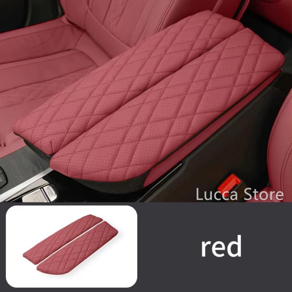 For BMW 5 Series F10 F18 G30 G38 6GT Armrest Box Cover Cushion PU Leather Center Console Armrest Protector Pad Car Accessories
