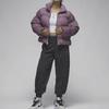 Jordan Solid Color Mandarin Collar Zip Jacket Women Outerwear Purple FB5150-508