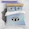 Set Lenzuola Stampato FC Zürich 3 Pezzi Copripiumino Traspirante con Federe Biancheria da Letto Decorativa per Camera da Letto Casa