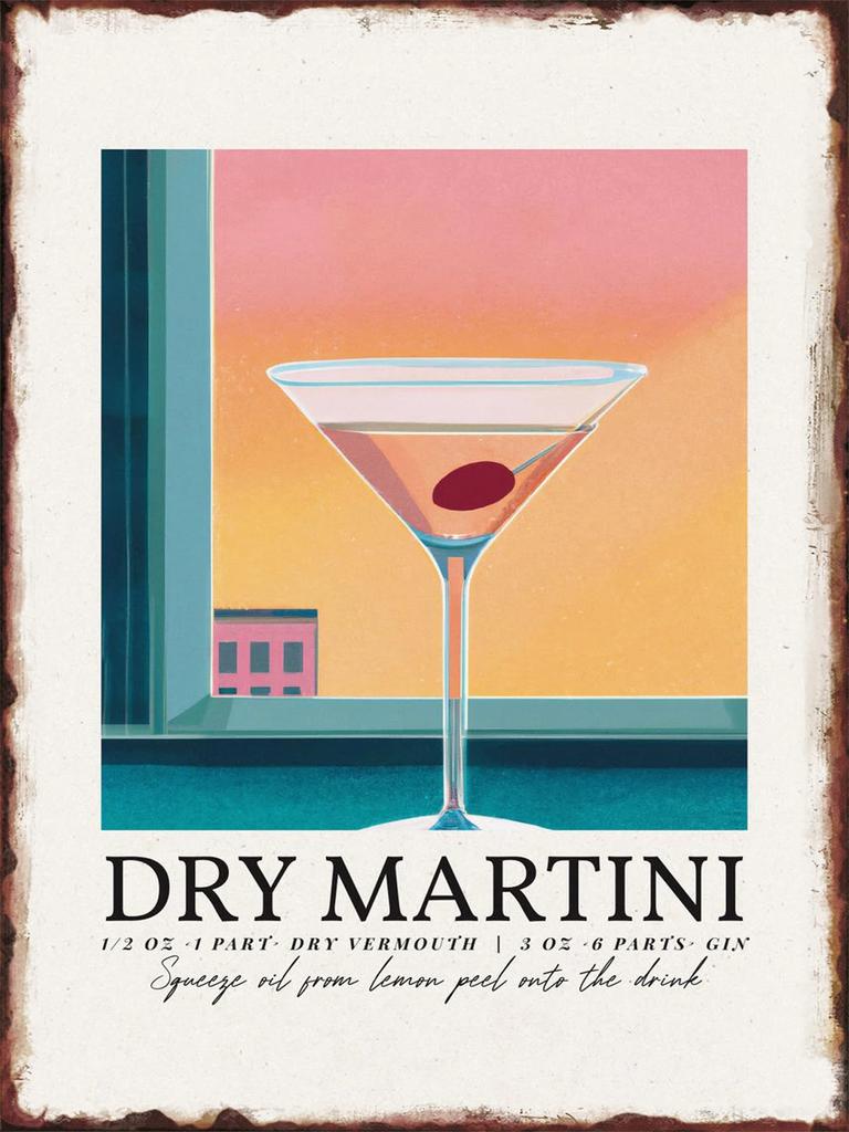 DRINK Metal Tin Sign Cocktail Posters for Bar Pub Man Cave Party Decoration Home Kitchen Wall Decor Art Painting Plaque Gift