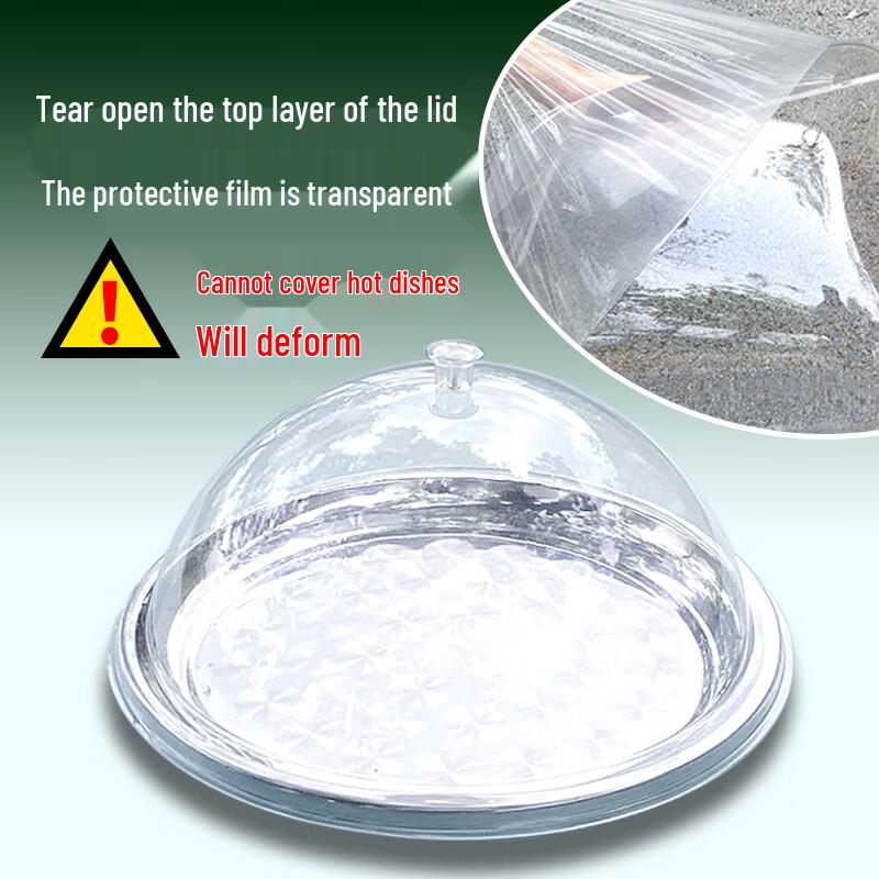 Round Plastic Food & Bread Dust Cover