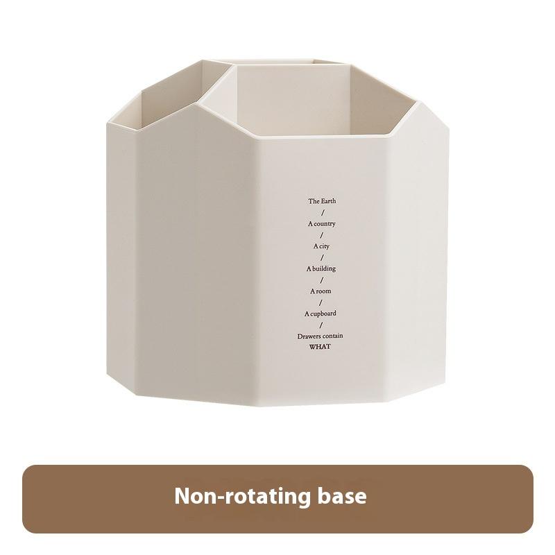 Rotating Multifunctional Desktop Storage Box Pen Holder Organizer with Drawers Large Capacity Desk Organizer for Office Home