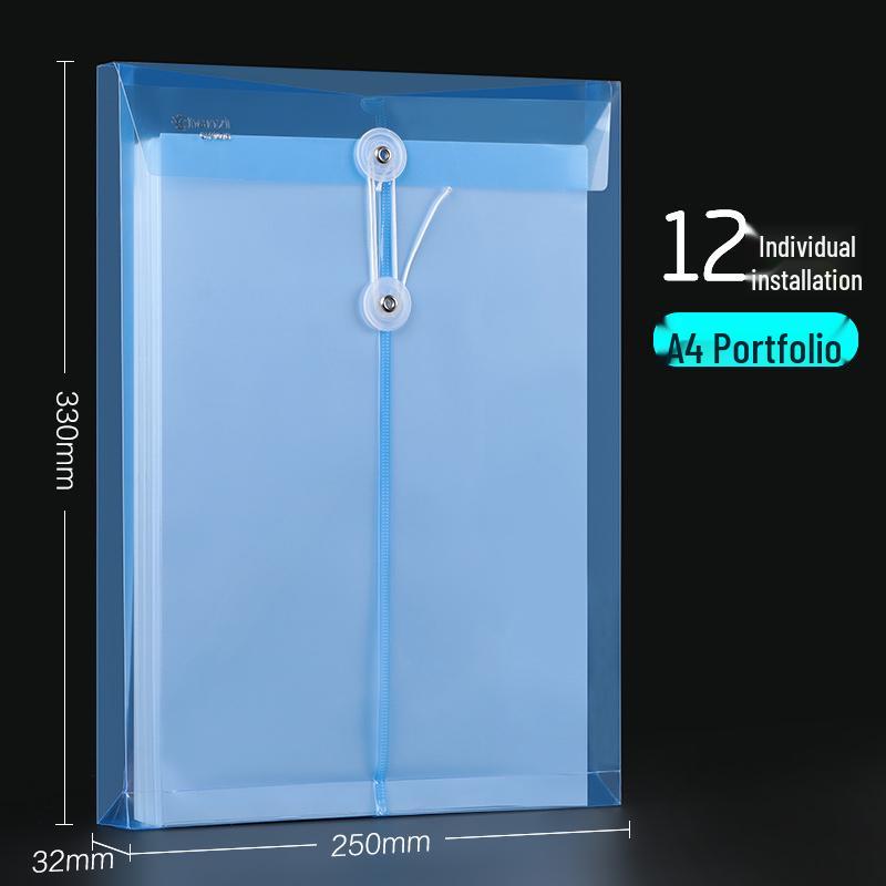 50 Kraft Paper Transparent A4 File Folders - Thickened Quality Office Personnel Bags