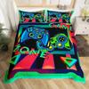Gamepad Warm Comforter Cover R Beding Set Tens Video with Soft Fabric Duvet For Youth Children Kids Young Boys Modern Controler Bedspread