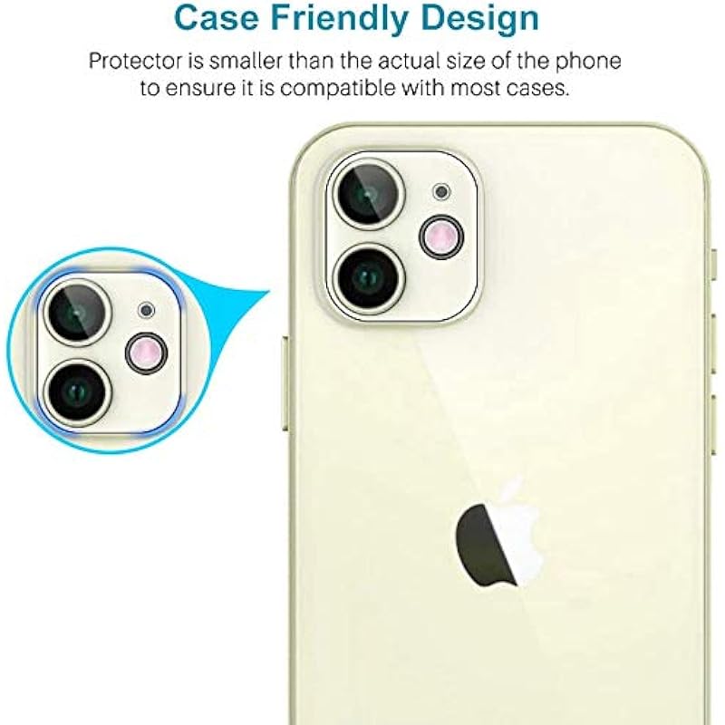 

Careflection Premium 3D Tempered Glass Camera Protector For Iphone 12 Mini Camera Protector, Bubble Free Tempered Glass 12 серебряный