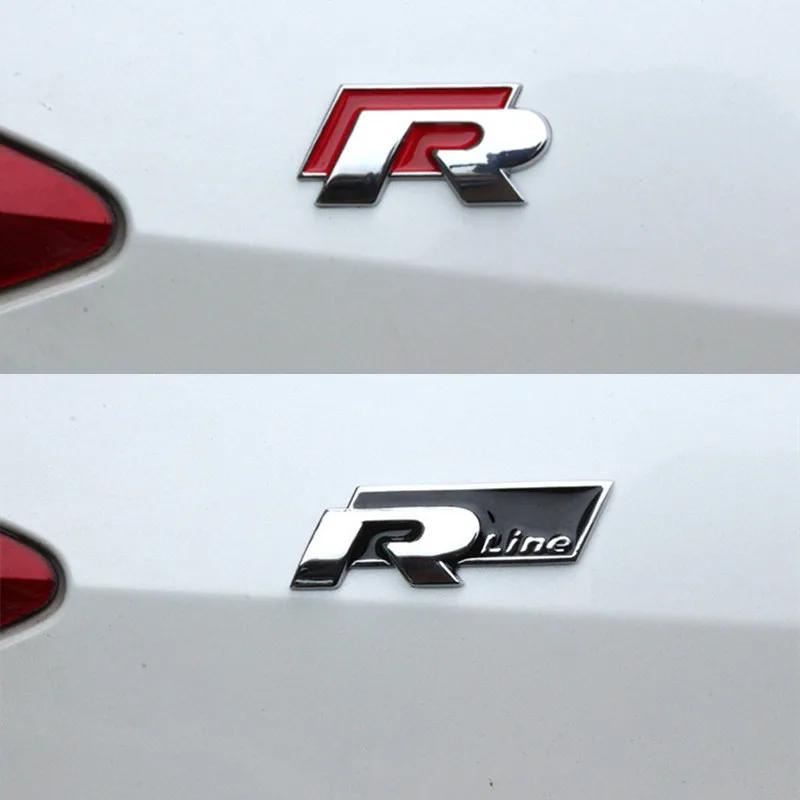 YRZ3 2025 Hot New 3D Metal Sport Sticker Badge Body Sticker For Volkswagen Golf R Rline Tiguan Touareg Polo GTI CC Passat R36 Scirocc