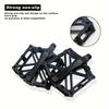 Breite X-förmige Fahrradpedale aus Aluminiumlegierung - Langlebig für Mountain- und Rennräder, Schwarz