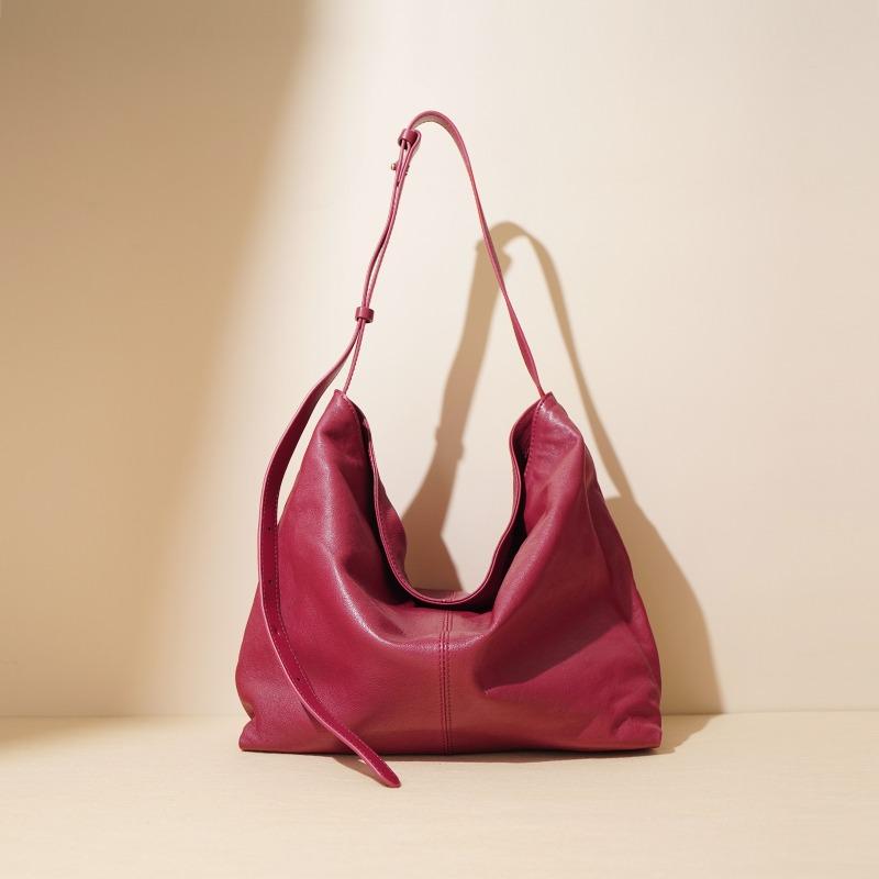 Sheepskin niche lazy wind tote bag new high-end texture commuter messenger bag large-capacity shoulder bag