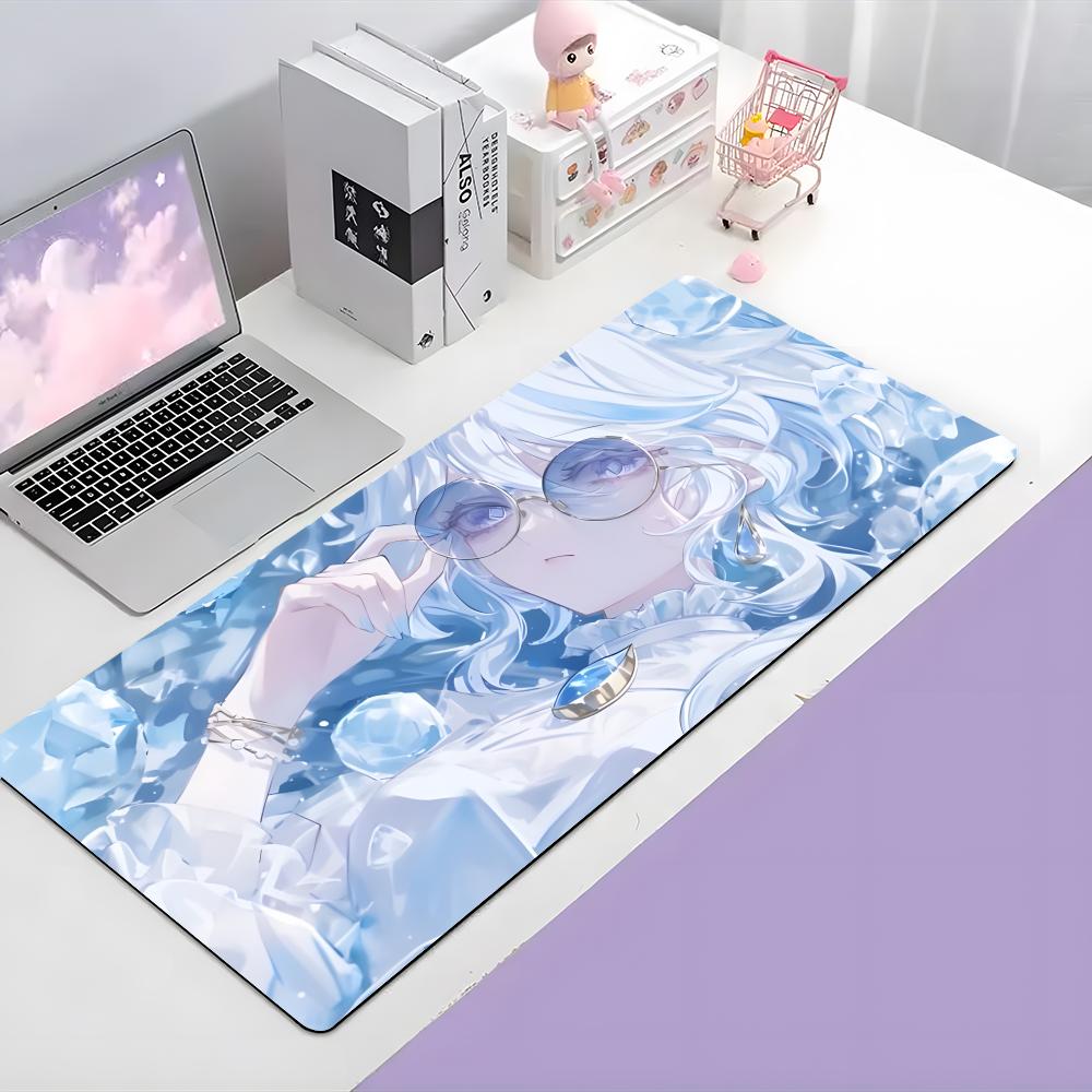 Game Elegant Ggenshin Impact Mouse Pad Large Gaming Mousepad With Thick Stitched Edge Nonslip Desk Mat