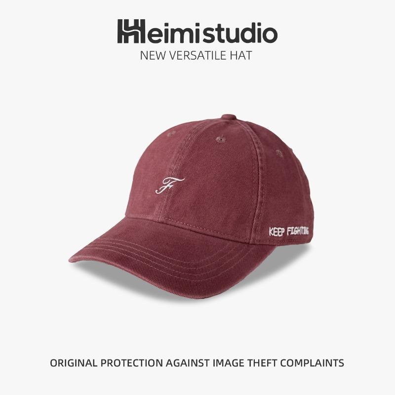 25 Early Autumn New Letter Embroidered Retro Baseball Cap Men's and Women's Casual Cap Sunscreen Visor Tide