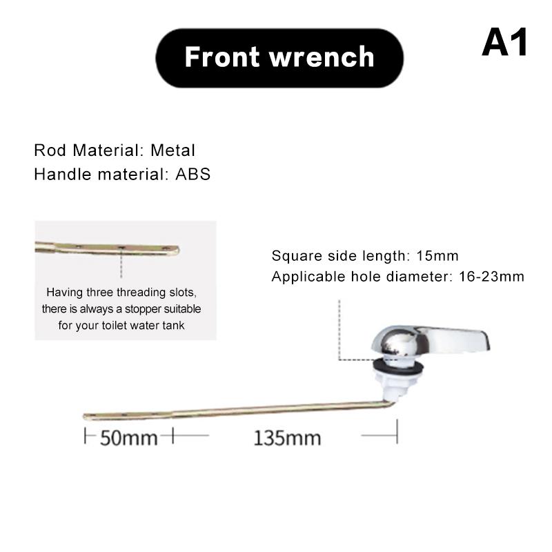 1Pc Plastic Push Button Toilet Flush Kit Front/Side/Top Mount Trip Lever Handle Side Button Switch For Toilet Seat Water Tank