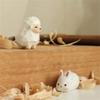 Hand Carved Cats/Dog/Sheep/Bunnies Figurines Table Decoration for Living Room,Bathroom Wooden Animal Statue Home Decors