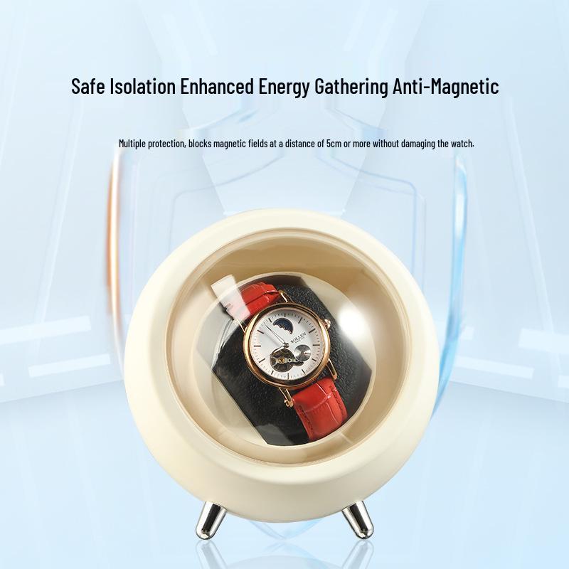 Automatic USB Watch Winder with Battery-Powered Rotation for Mechanical Watches