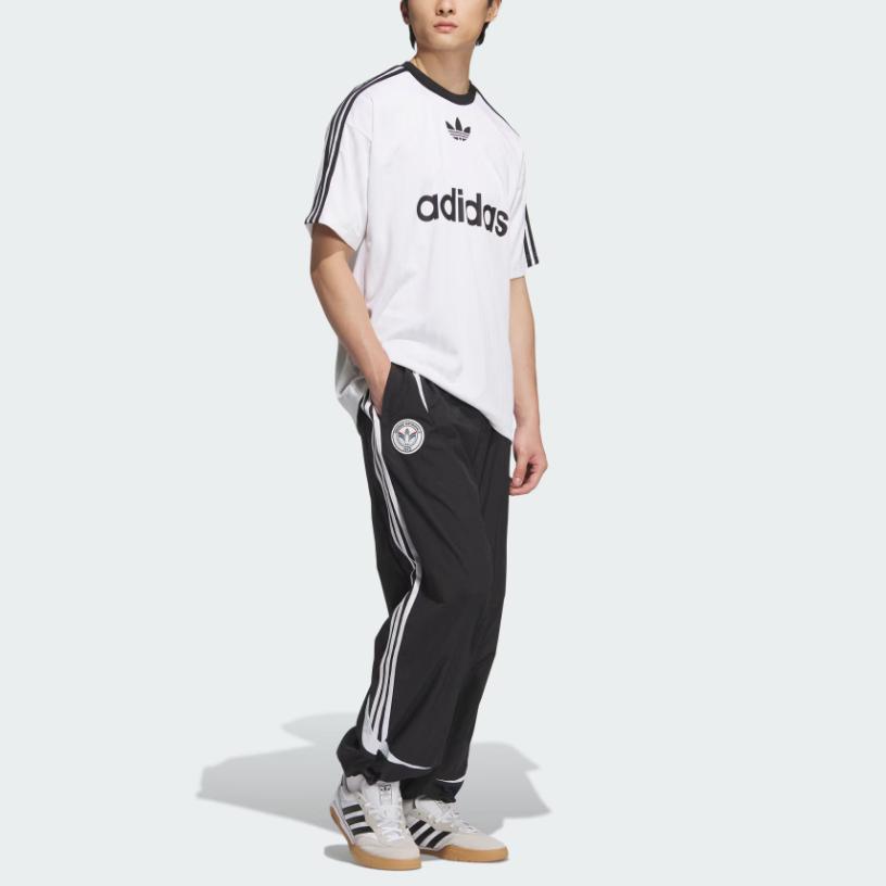 Adidas Originals Adicolor Adicool FW24 BC TP Striped Loose Fit Drawstring Sports Pants Men Bottoms Black JL8355