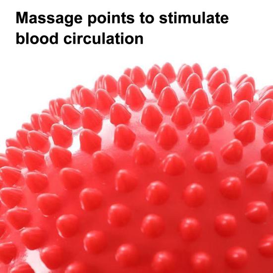Balance Ball Anti-Slip Thickened Base Hemispheric Massage Design Sensory Development Non-turning Balance Trainer Preschool Balance Activity Toy