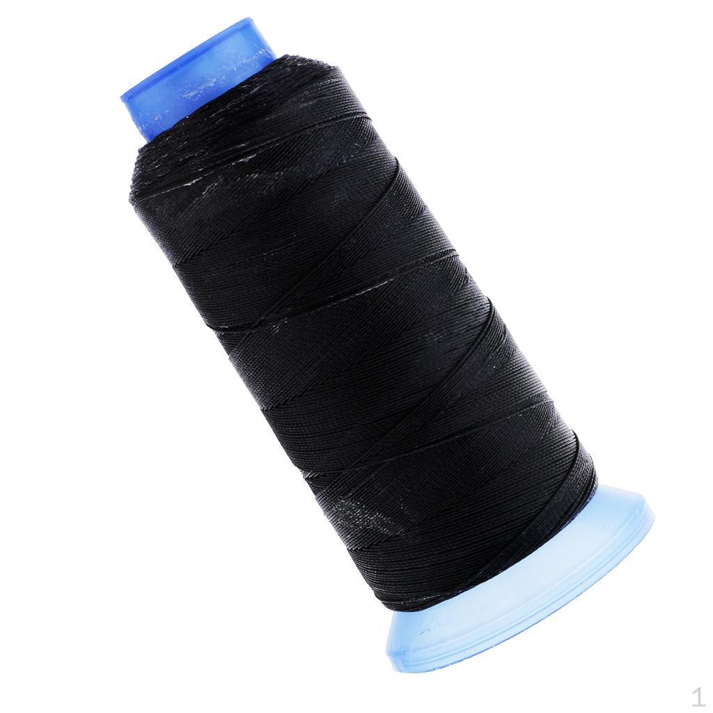 10D Round Polyester Waxed Thread Sewing Stitching Leather Craft чёрный