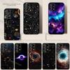 Space For Galaxy Universe Phone Case For Samsung S24,21,22,23,30,Ultra,20,Plus,Note,10,9,Black Soft Silicone Case