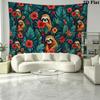 Sloths Wall Tapestry Aesthetic Wall Hanging Printed Fabric Blanket Decorative Tapestries for Bedroom Living Room Home Decor