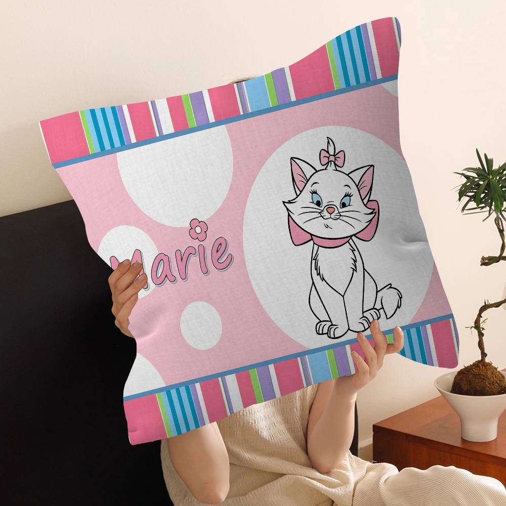 Cartoon M-Marie Cat Pillow Cover Design cushion Cover decor Holiday Decorati