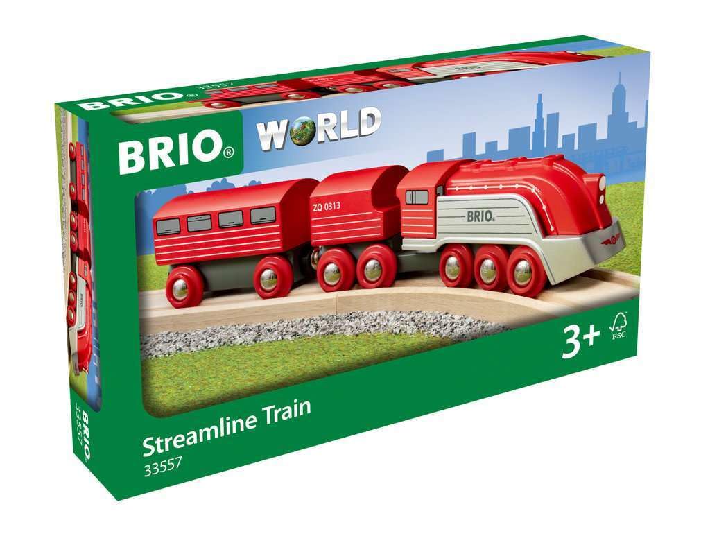 BRIO WORLD Streamline Train [Wooden Rail Toy] 33557