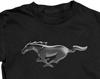 Ford Mustang Running Pony Logo Kids and Toddler Black Shirts