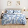 Black Plus White Striped Quen Sized Dimensions Soft Duvet Cover, Stylish Soft Warm Soft Duvet Cover, Suitable For Men Plus Women Bedrom Soft Duvet