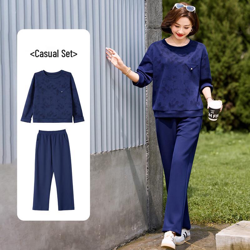 

Женский повседневный комплект толстовка и брюки Baolianduo XL