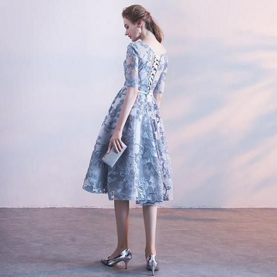Grey Bridesmaid Dress 2026: Elegant Mid-Length Summer Gown for Women, Slimming and Ideal for Banquets