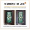 Stained Glass Window Privacy Films Decorative Static Clings Removable Sun Blocking Covering Colorful Window