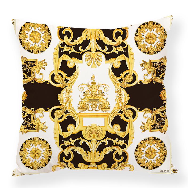 Retro Animal Chain Mixed Elements Digital Printing Pillow Case Car Waist Pillow