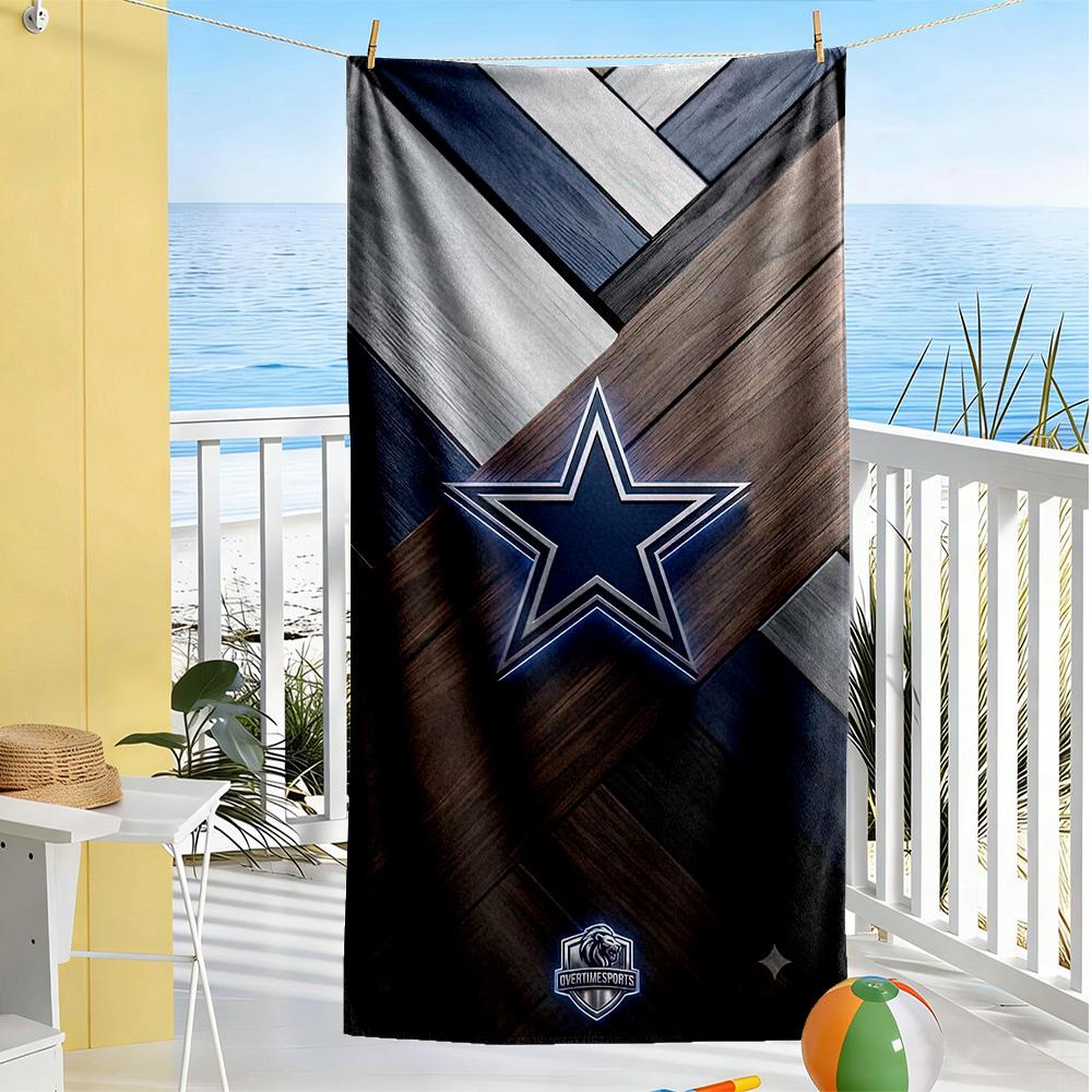 Dallas Beach Towel Super Soft Microfiber Quickdry Fabric Comfortable Lightweight Perfect for Traveling Yoga Camping and Swimming