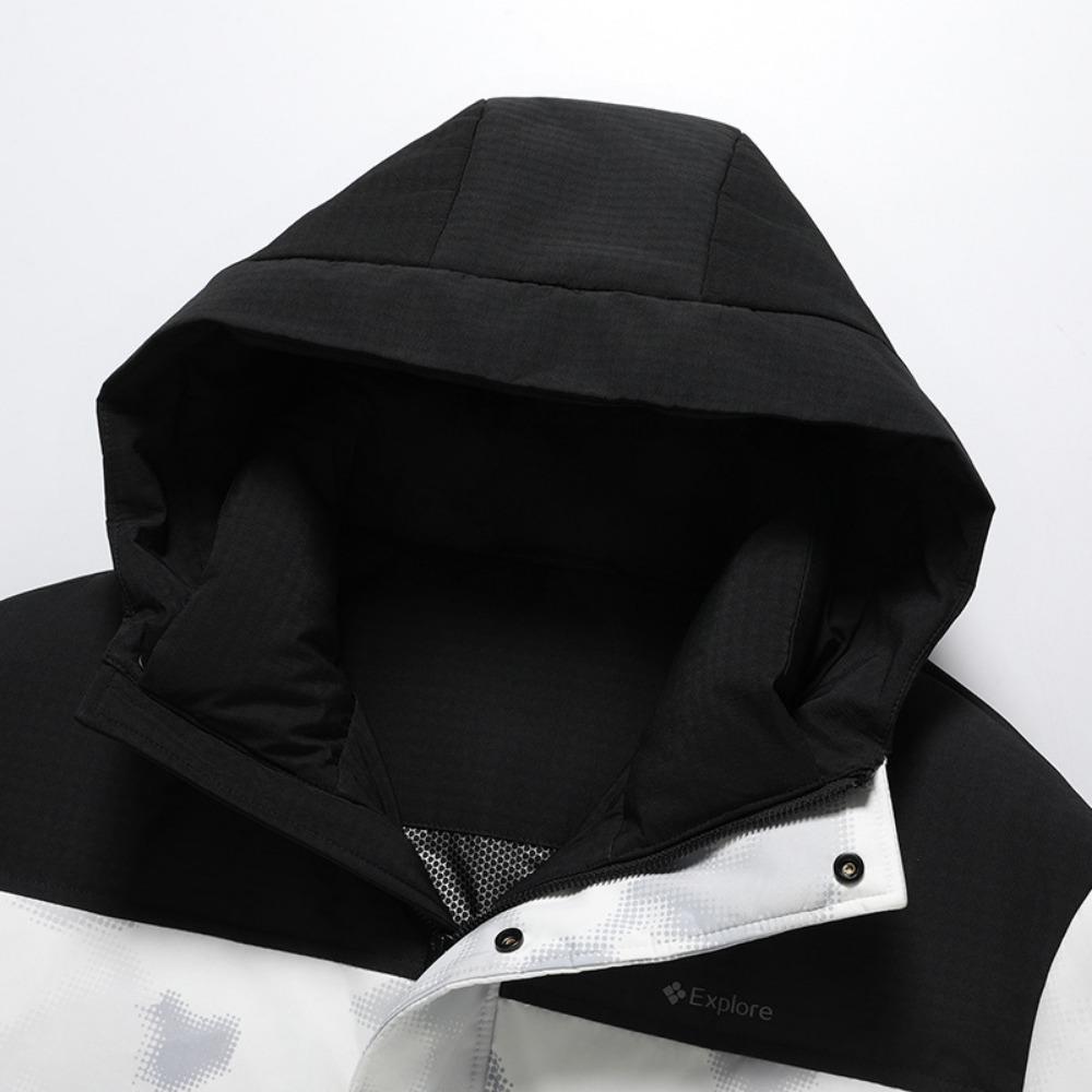 White Duck Down To Keep Warm, Down Jacket Men's Winter New Short Hooded Thickened Warm Outdoor Down Jacket Men