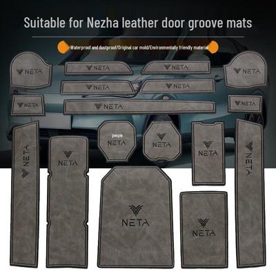 Nezha V/Upro Auto Innenraum Rillenmatte & Getränkehalter Deko