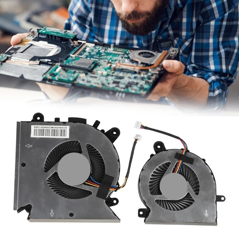 Náhradný ventilátor chladenia CPU GPU Chladiče notebookov Kovový ventilátor na rozptyl tepla pre GF65 GF65 Thin 10SD 10SDR 10SE