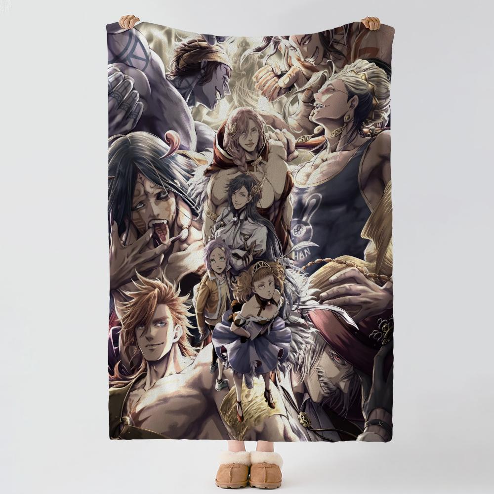anime R-Record of Ragnarok-k Throw Thick Comfort Flannel Quilt, Multi-scene Use Indoor Outdoor Daily Nap