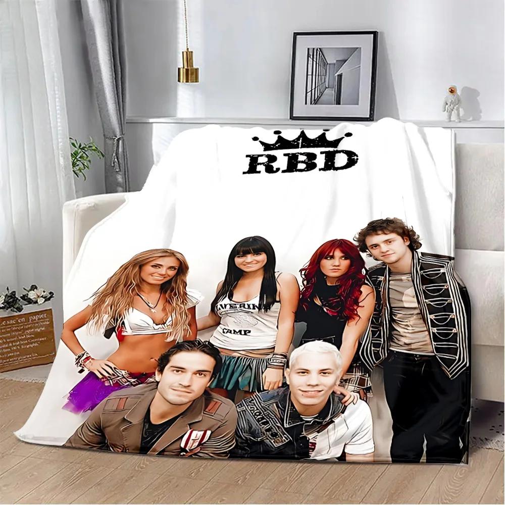 Mexico POP Band RBD Rebelde Printed Blanket Picnic Blankets Warm Blanket Soft and Comfortable Blanket Home Travel Birthday Gift