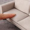 Dollhouses Loveseat Single Sofa Couch Handcrafted Wooden Miniature Decors For DIY Toy House Accessories