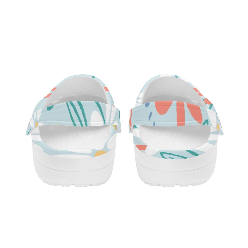 Printed EVA Clogs Slippers for Women Men Easy Clean Lightweight Slip On Casual Sandals Lightweight Soft Sole Summer Daily Wear