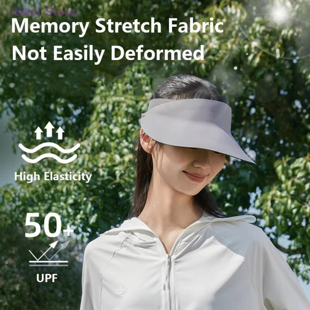 Breathable Seamless Visor Cap Sun Protection Sunscreen Empty Top Cap Summer Sun Hat  Holiday
