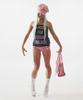 Sculptor Chain Terry Bag Acid Pink