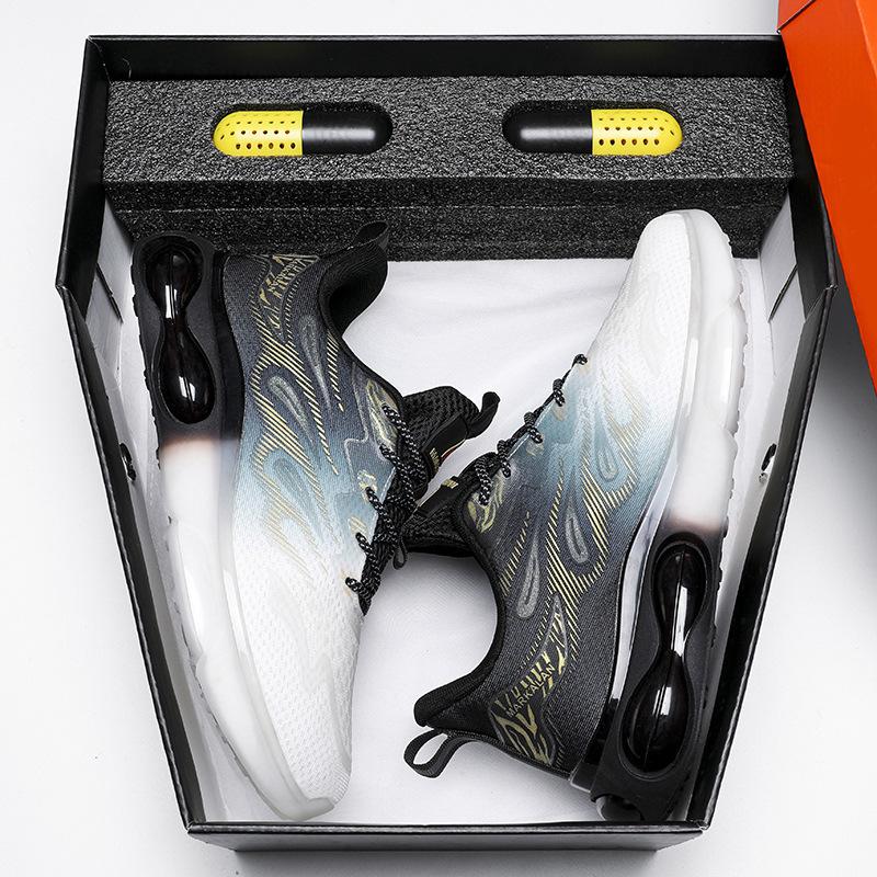 Summer air cushion running shoes trend 3D three-dimensional large size sports shoes casual shoes men's shoes joint 2025 shoes