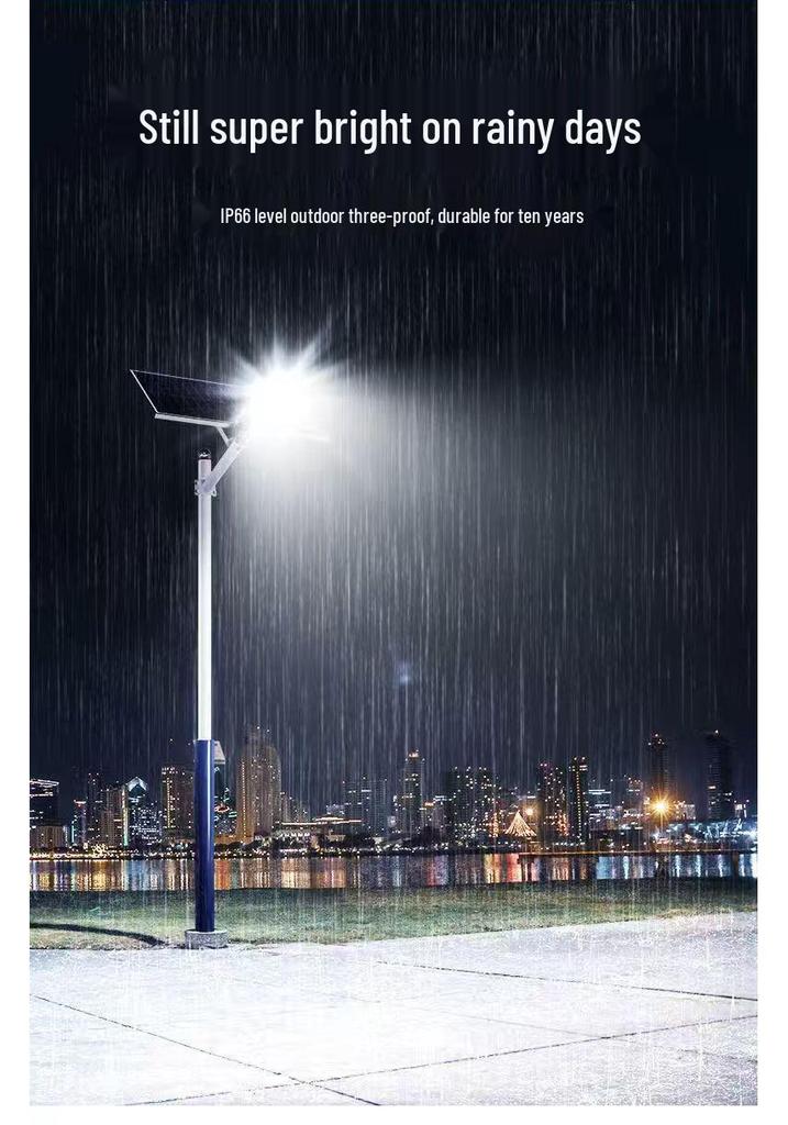 High-Power Ultra Bright Outdoor Solar Street Light with Rain and Lightning Protection