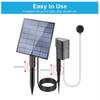 2.5W Solar Powered Oxygenation Pump With Air Pump And Bubble Stone,For Solar Powered Pond Aerators In Ponds And Aquariums