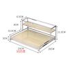 Double-layer Storage Tray 2-layer Storage Shelf Acrylic Storage Rack