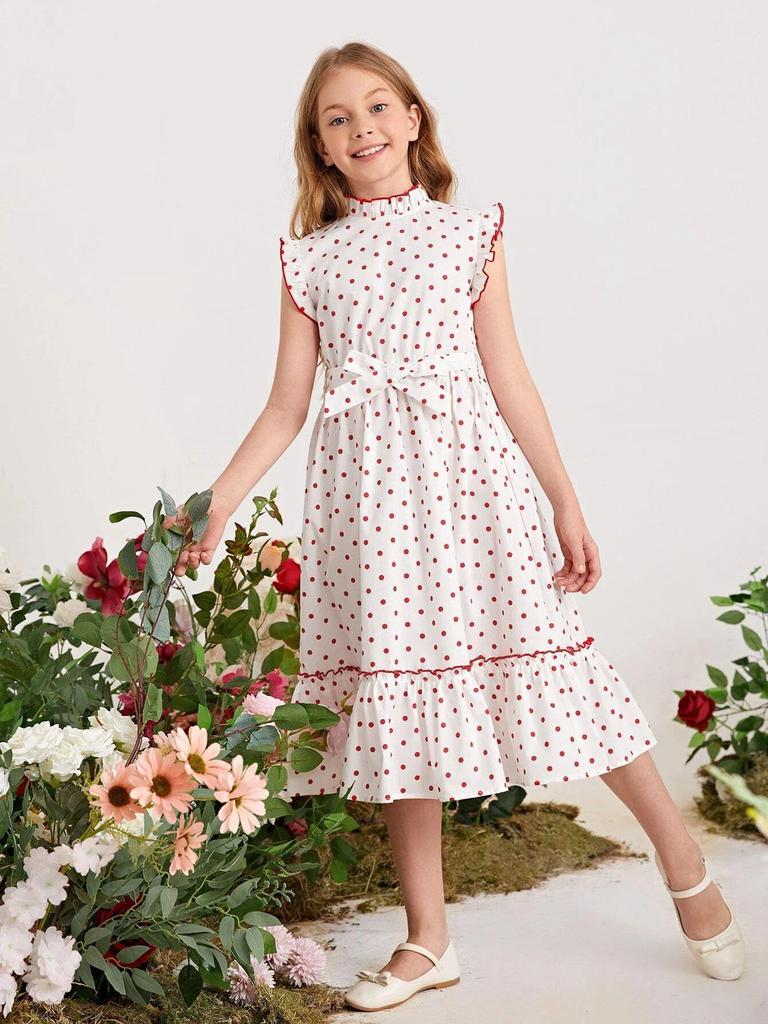 European and American Girls' Sleeveless High Neck Dress (2021)