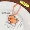 Funny Cartoon Capybara Keychain Creative Cute Capybara Pendant  Simple Backpack Decoration Accessories Birthday Gifts