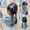 Korean Handmade Long Ballet Ribbon Women Bowknot Hair Clips for Girls Braided Tassel Barrettes Accessories Fashion Kids Hairpins